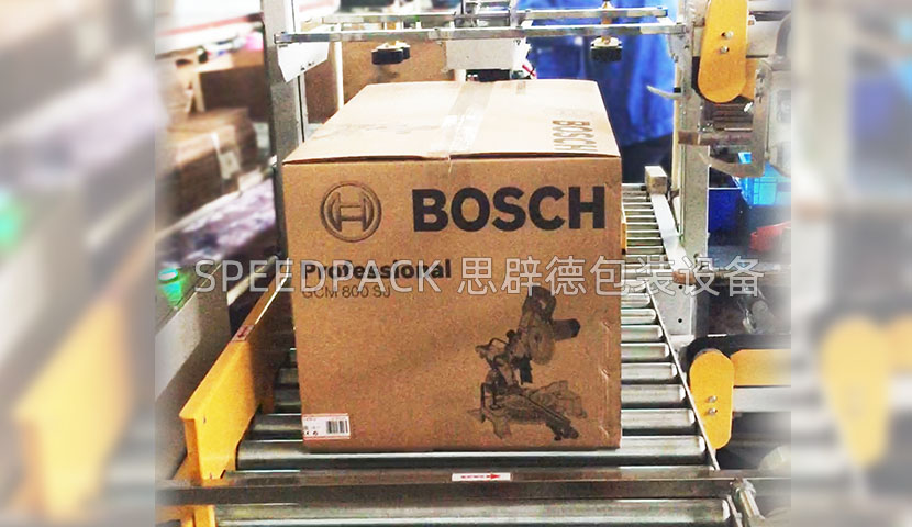 BOSCH Product Packaging: Automated Case Erecting and H-Style Case Sealing